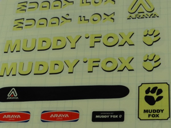 Muddy Fox Rahmen Decals