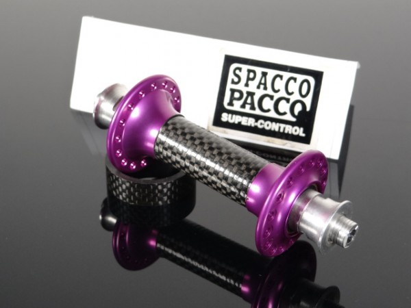 Spacco Pacco Vorderrad Nabe "Purple" Carbon NOS