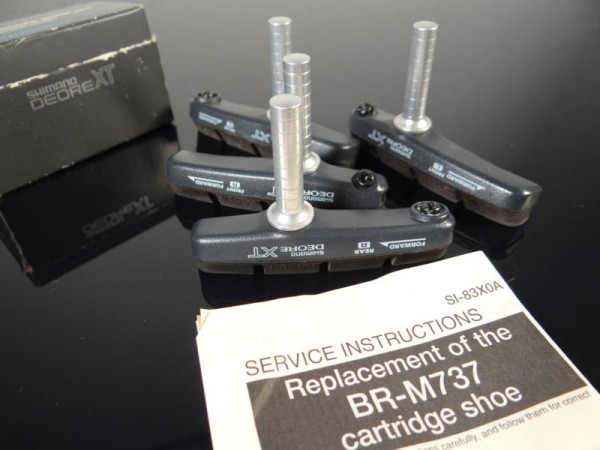 Shimano XT BR-M737 Cantilever Bremsschuhe Cartridge NOS